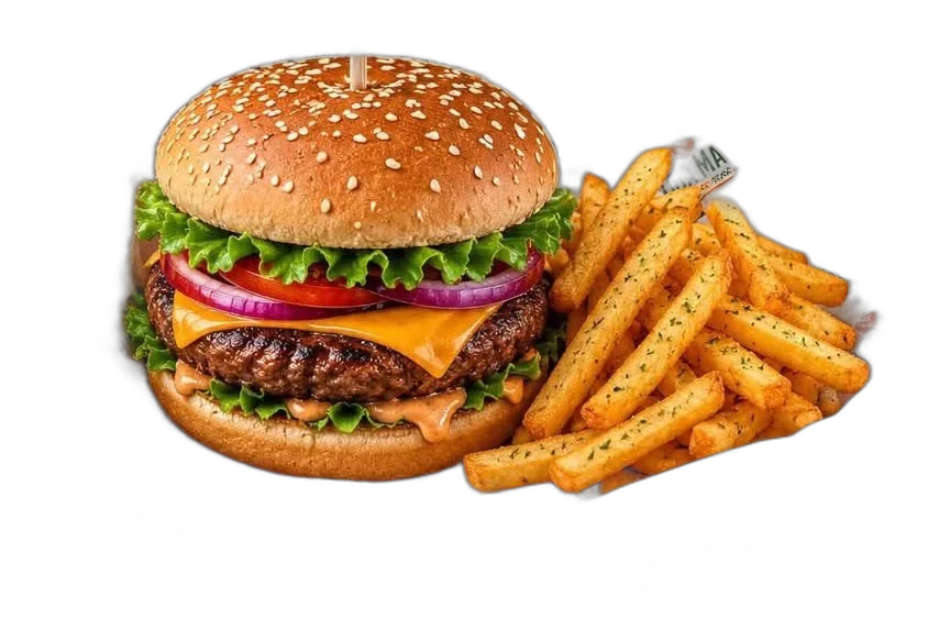 Combo hamburguesa con papas