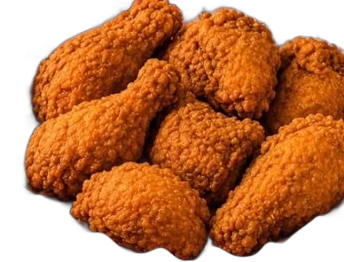 Piezas de pollo frito crujiente